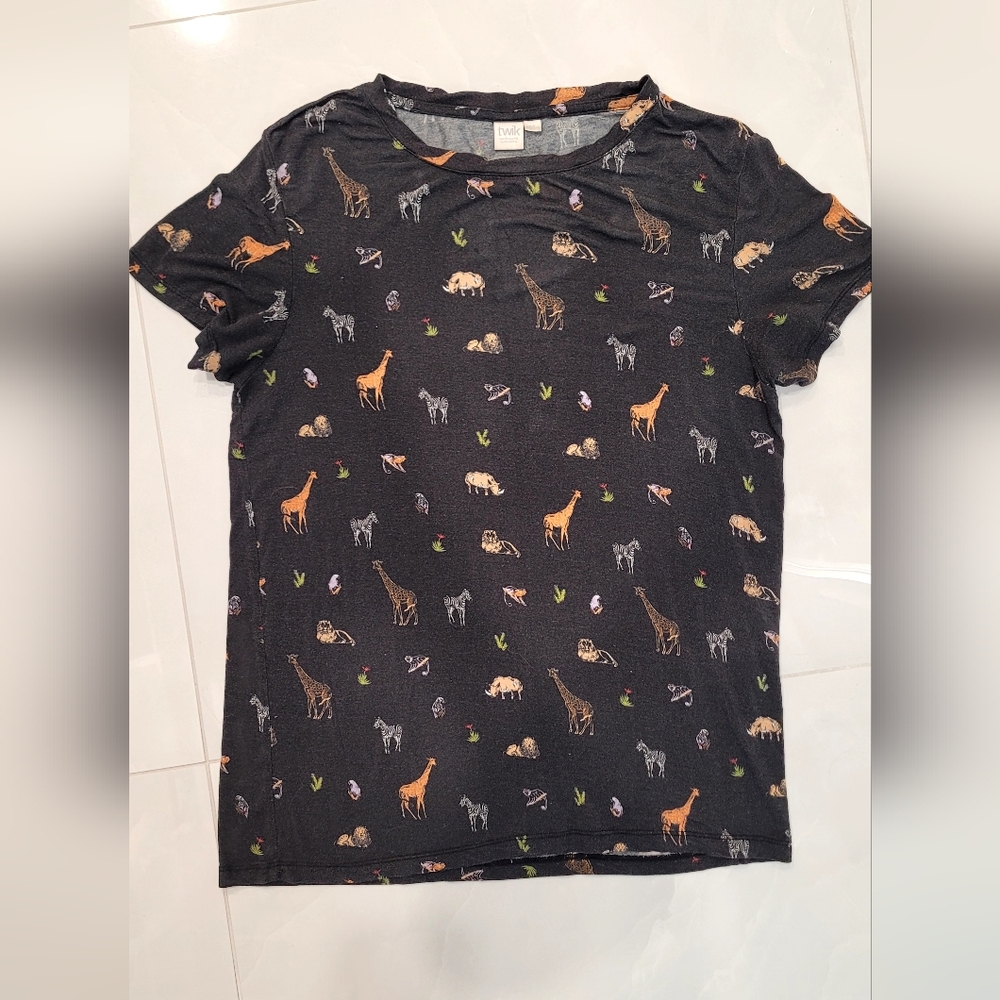 Cute Animal Print Super Soft T